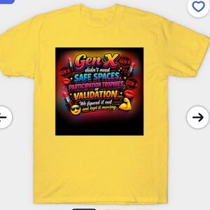Yellow Gen X Graphic T-Shirt